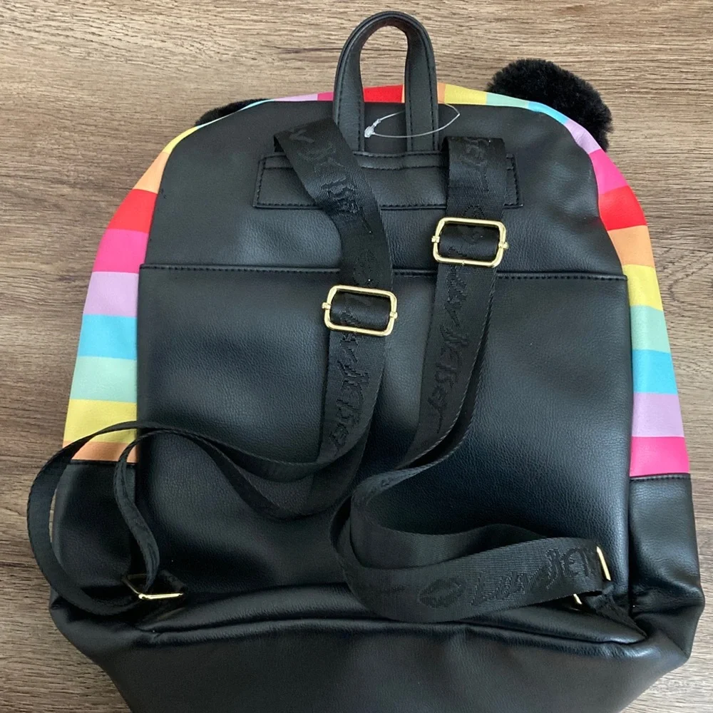 Betsey Johnson Rainbow Striped Kids Backpack